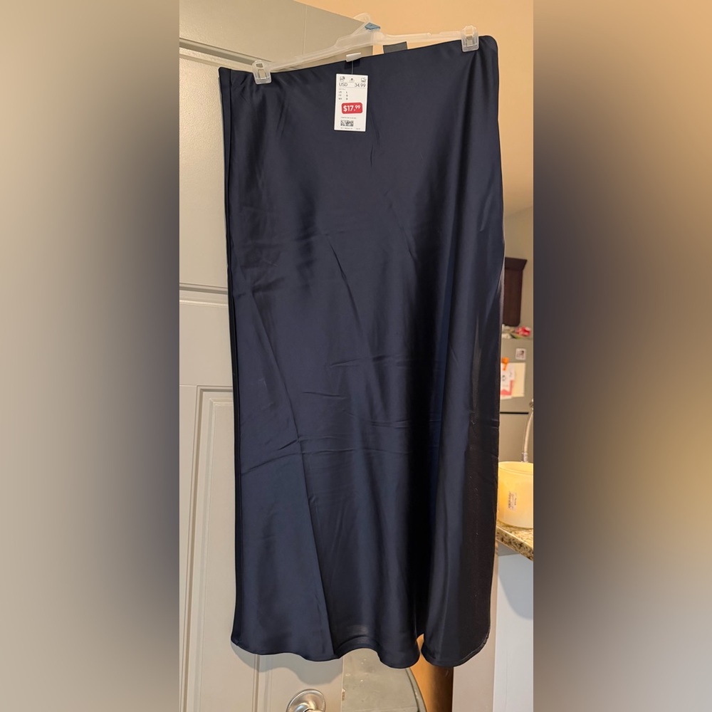 H&M Midnight Navy Maxi Skirt